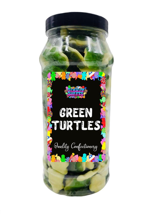 Gummy Turtles - Retro Sweets - Bubblegum Flavoured - Gift Jar - Best Quality - Delicious - Fast Delivery