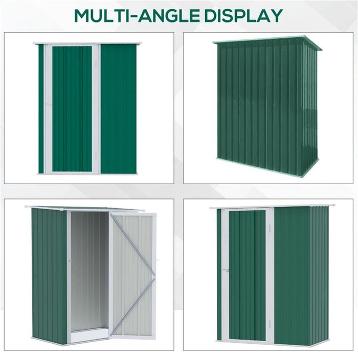 Metal Outdoor Storage Shed, Garden Tool House Cabinet