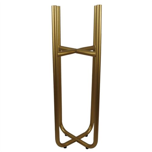 Tall Gold Stand with Gold Metal Planter 62cm x 18cm