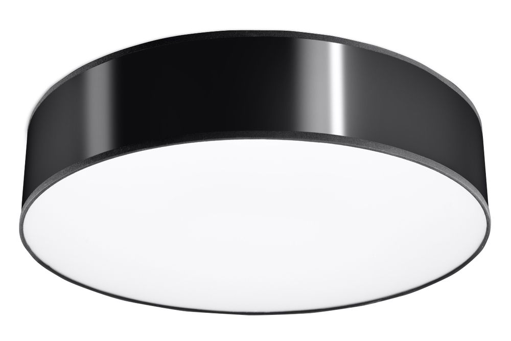 ARENA 45 Black Round Shape Ceiling Lamp - Loft Design LED E27