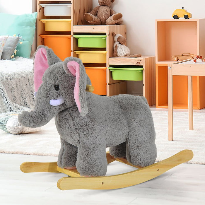 Premium Gray Elephant Rocker - Quality, Fun, and Safety for Kids