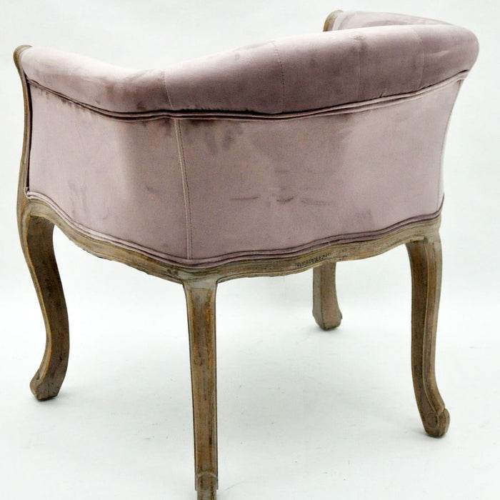 Premium Velvet Pink Louis Chair - Elegant, Comfortable, High-Quality