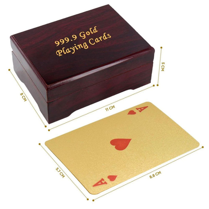 24K Gold Plated Playing Cards - Luxury Novelty Gift Set