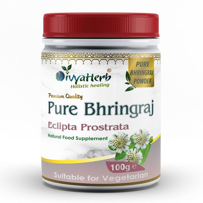 Pure Bhringraj Powder - Ayurvedic Hair Growth Treatment