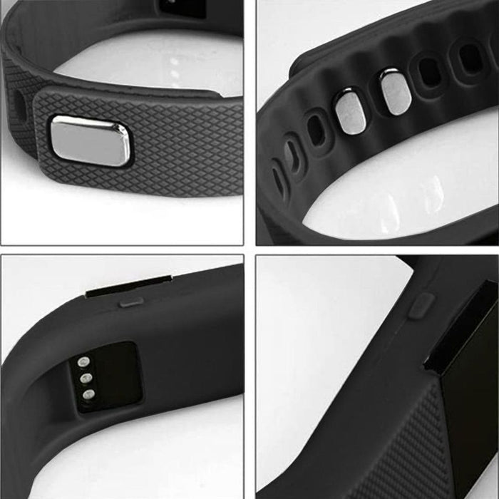 Aquarius OLED Bluetooth Fitness Wristband Tracker, Black