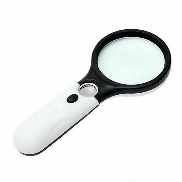 Magnifying Glass with Light LED Illuminated Magnifier with 3X 45X Magnification, Reading Magnifying Glass Jewellery Loupe Handheld