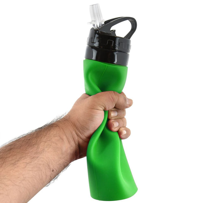 Silicone Squeezy Water Bottle_Green (839020)