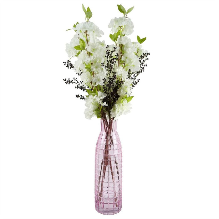 Premium White Artificial Blossom Stems - Pack of 6 | 100cm | Silk Flowers