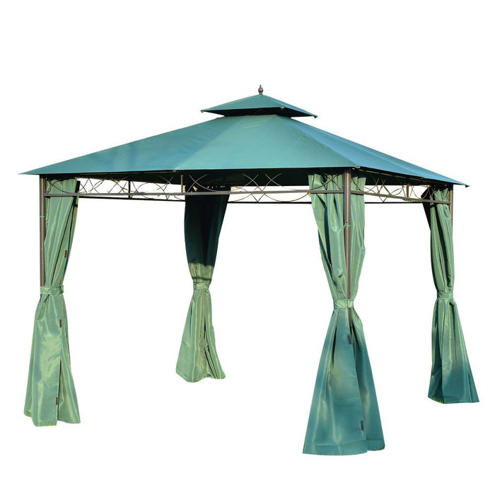 Premium Outsunny Metal Gazebo - High Quality Garden Party Tent with Canopy & Sidewalls