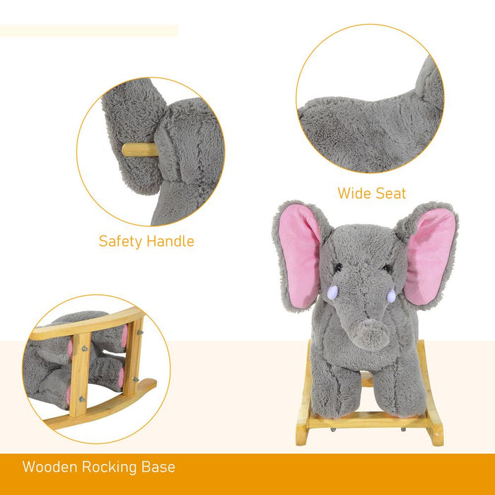 Premium Gray Elephant Rocker - Quality, Fun, and Safety for Kids