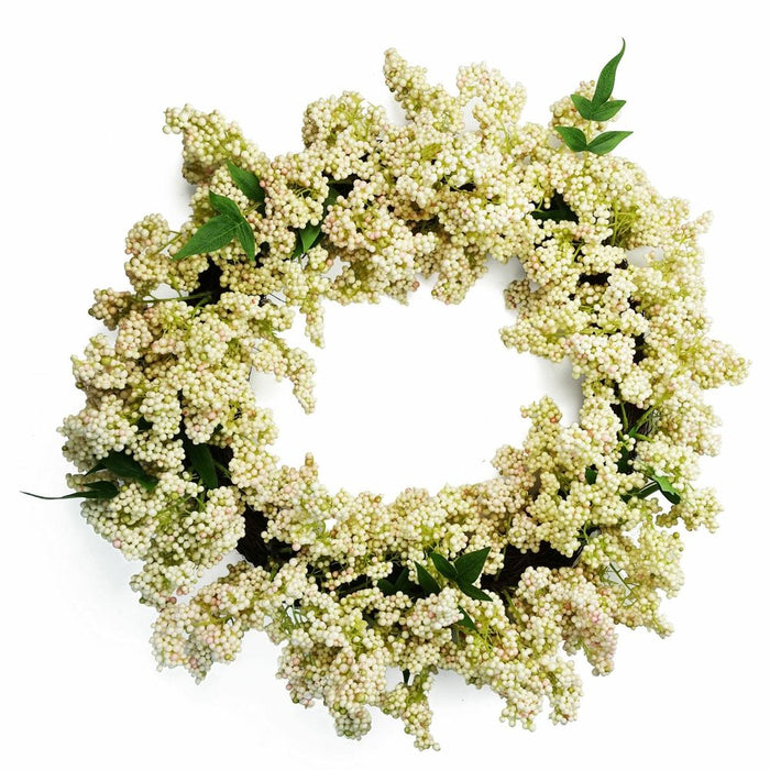 Premium Quality 55cm Artificial White Berries Wreath