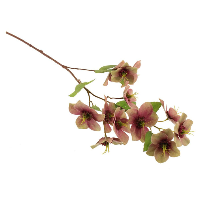 High-Quality Artificial Helleborus Stem - Mauve 70cm