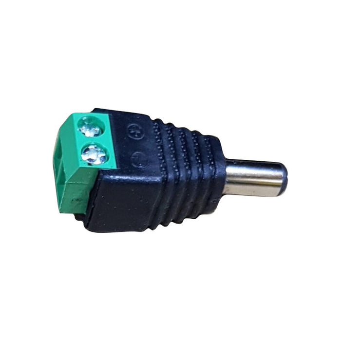 High-Quality Male DC Power Connector Plug for CCTV Camera LED Strip (Adapter Included)