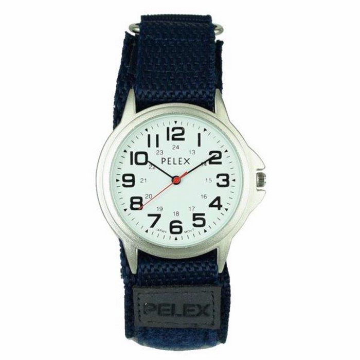 Pelex Men's Velcro Strap PLX-011 - High-Quality Analog Quartz Movement - Splash Proof - Durable Strap - Ideal Sports Watch