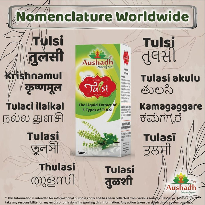 Holy Basil Drops 30mL: High-Quality Natural Ayurvedic Tulsi Extract