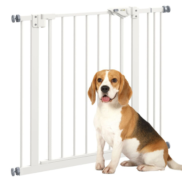 PawHut Adjustable Safety Gate - Keep Pets Secure from Restricted Areas - Easy Assembly - High-Quality Design