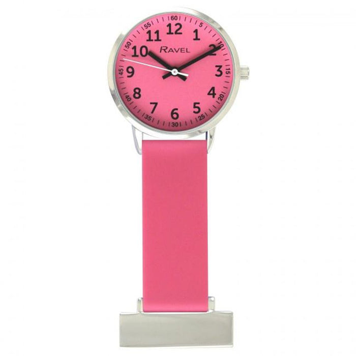 Ravel Pink Silicone Nurses Fob Watch - Hygienic & Stylish - R1107.5