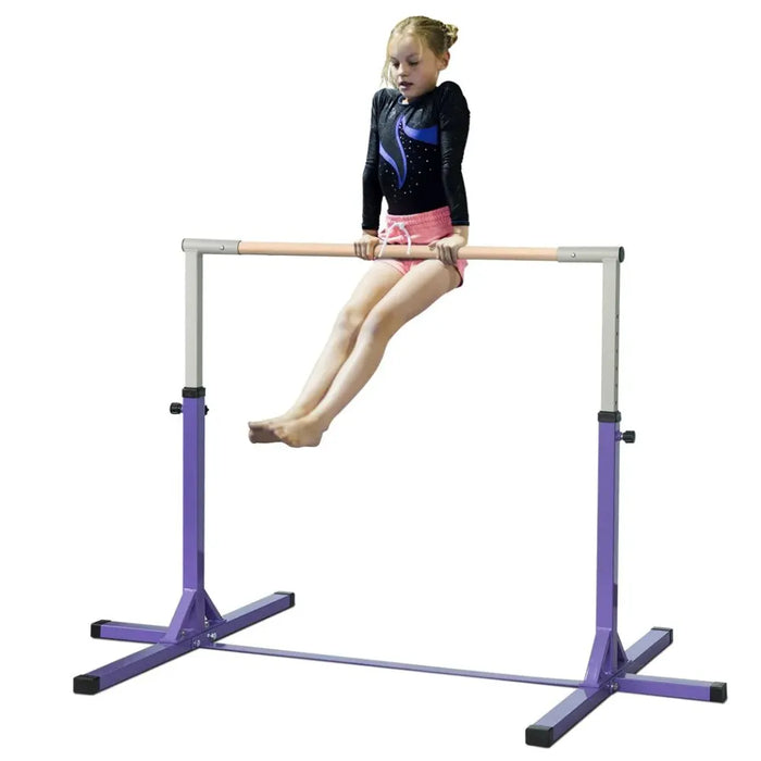 95-145 Hcm Professional Gymnastics Horizontal Bar For Kids Home Gym Fitness