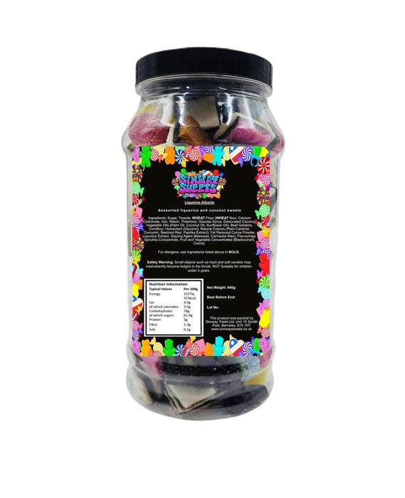 Retro Liquorice Allsorts Gift Jar | High Quality Sweets