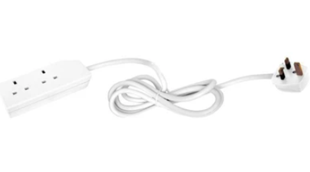 Daewoo 2 Gang 2 Metre Extension Lead- PIF2034