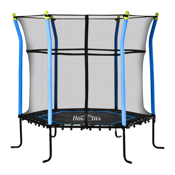 High Quality 5.2FT Blue Kids Trampoline | Enclosed | Indoor & Outdoor | Ages 3-10