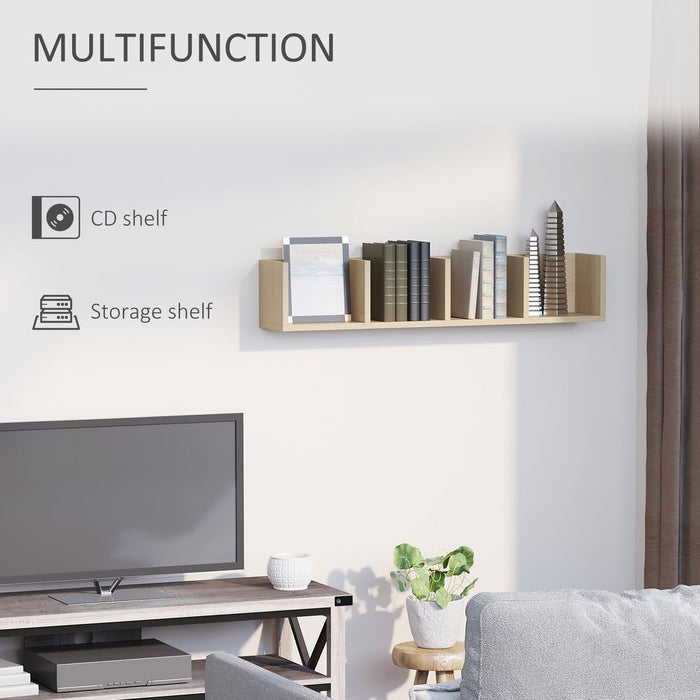 95Lx17Wx16.5H cm Multi-Media Storage Wooden Shelf