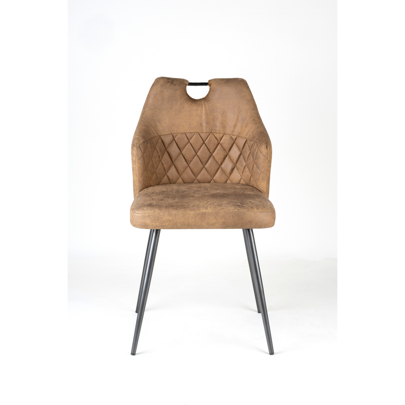 Luxe Leather Dining Chair - Premium Quality, 86cm Height. Contemporary Design