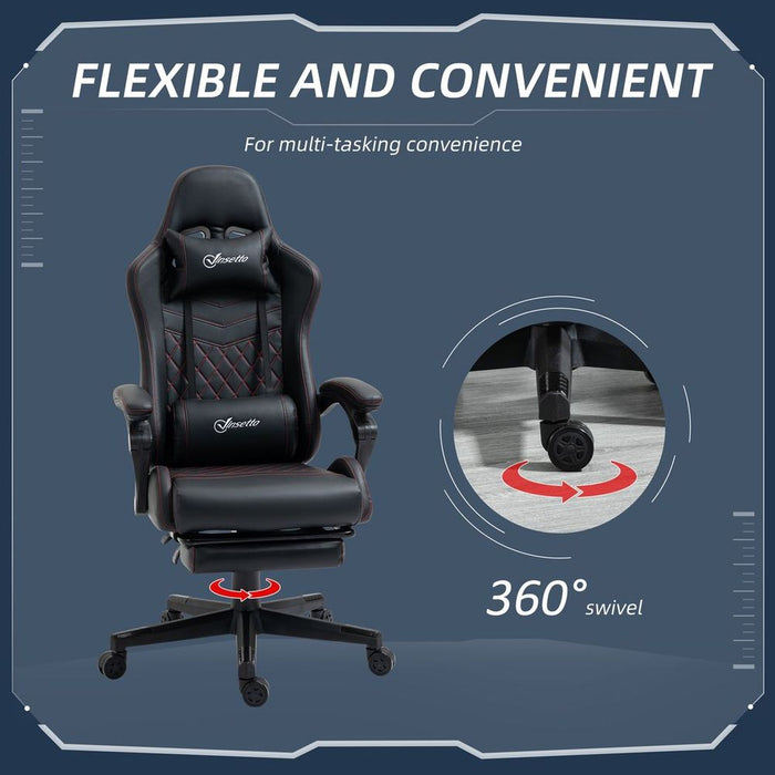 Ultimate Gaming Chair: Racing Style Recliner, PU Leather, Ergonomic Design