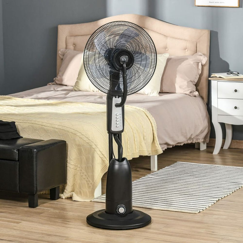 Premium Cooling Stand Fan - Water Mist, 2.8L Tank, Oscillation, High Quality