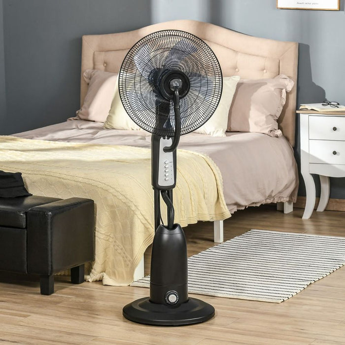 Premium Cooling Stand Fan - Water Mist, 2.8L Tank, Oscillation, High Quality