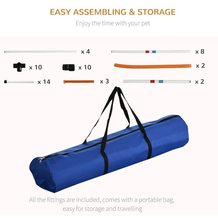 Premium Quality 3-Piece Pet Agility Set - Boost Your Dog's Training & Bonding - Portable & Easy to Transport