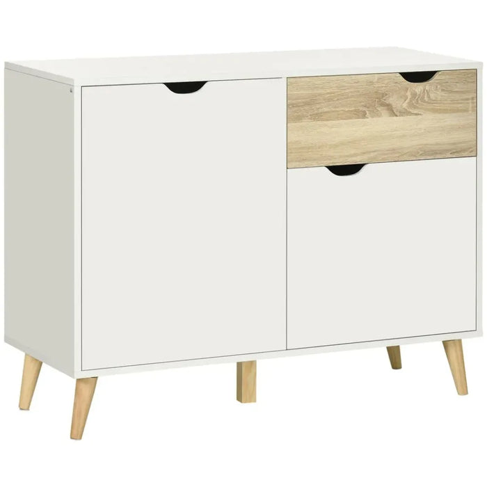 Modern Sideboard Storage Cabinet, Accent Cupboard with Drawer for Living Room