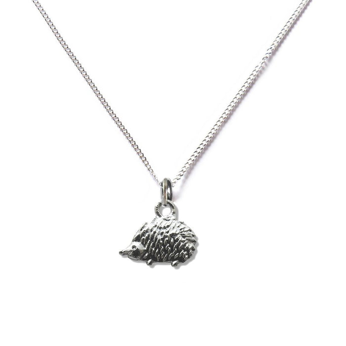 Hedgehog Silver Necklace - Perfect Gift for Birthdays or Christmas - Sterling Silver Chain - Tibetan Silver Finish