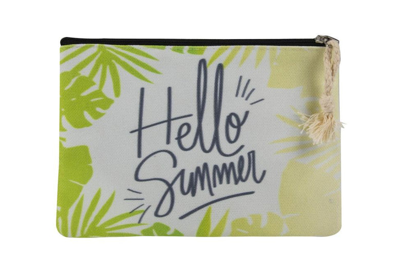 Vinsani Cotton Polyester Makeup Bag Cosmetic Pouch Portable Toiletry Bag Organizer Pencil Case for Travel School Office Festival Birthday