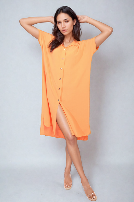 Effortless Style: Julianna Button Front Shirt Dress - Perfect for Summer!