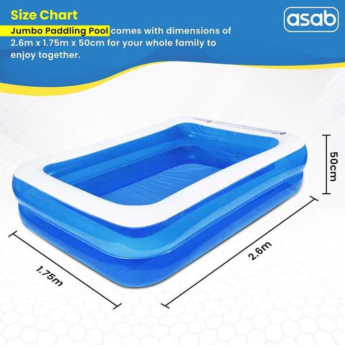 Jilong Rectangular Inflatable Pool - Fun in the Sun with LED Option - High-Quality - Easy Inflation - Large Capacity - Fast Drain - 2 Styles