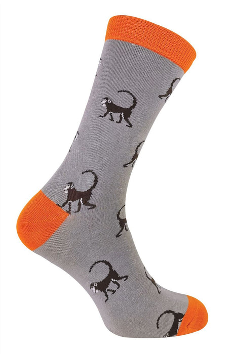 Mr Heron Animal Socks - Fun & Colorful Novelty Gift, Super Soft Bamboo, Colored Toe & Heel - 6-11 UK