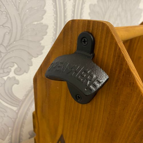 6 BOTTLE WOODEN WINE HOLDER