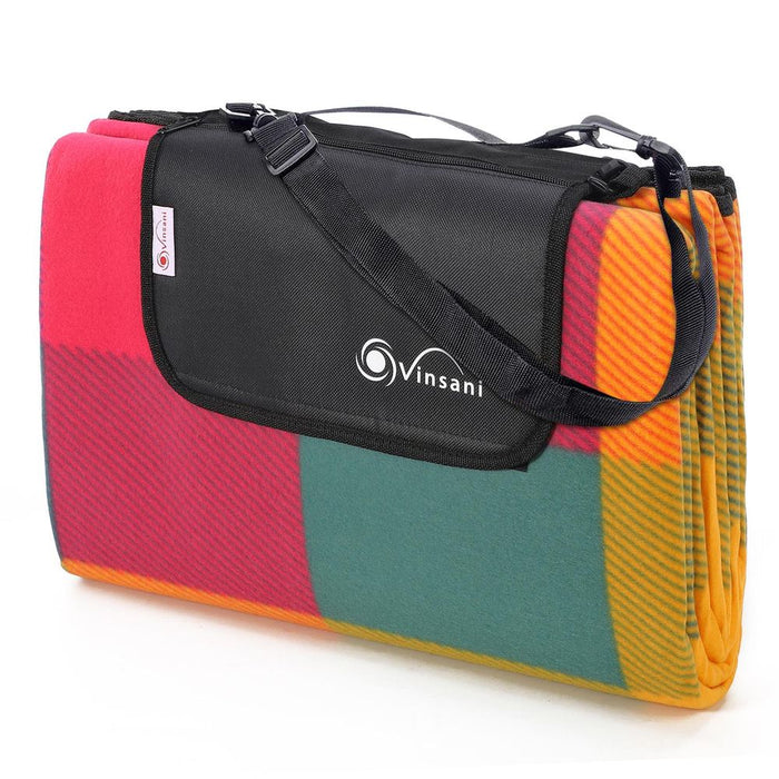 Vinsani 220 x 200cm Picnic Rug - Easy Carry, Durable Material, Extensive Use, Good Insulation, Fits 3-5 People