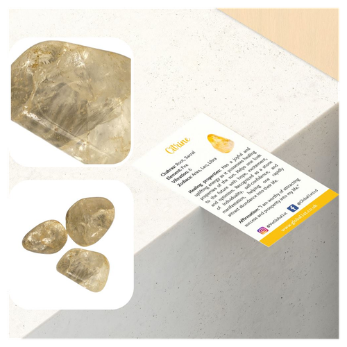 Tumbled Crystals, Pack of 6, Citrine