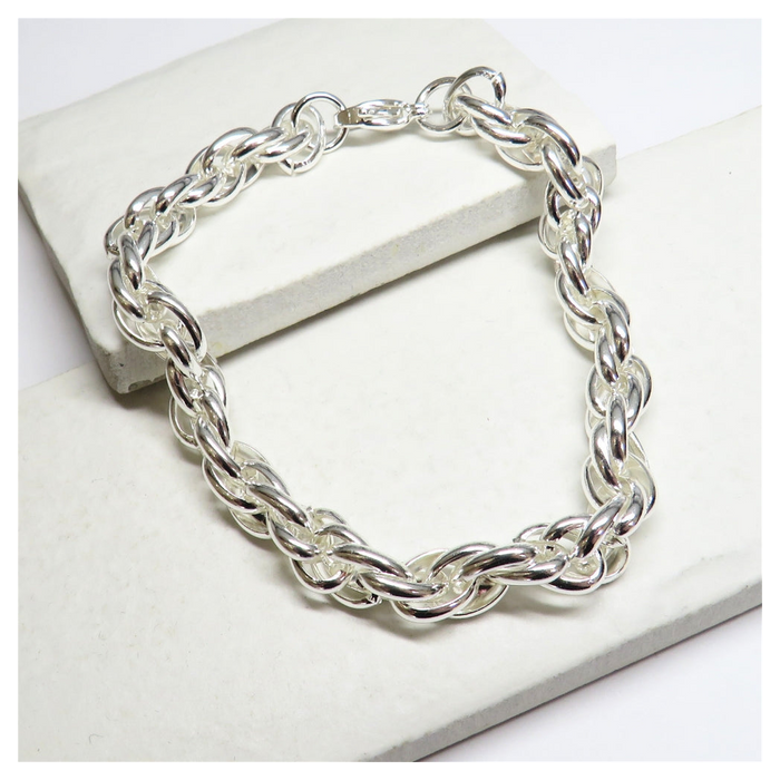 Twisted Silver Bracelet | Ideal Birthday or Christmas Gift