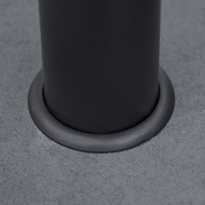 20kg Umbrella Base - Grey/Black, High Quality Steel & Cement, Accommodates 34mm/38mm Poles, Sturdy & Stable