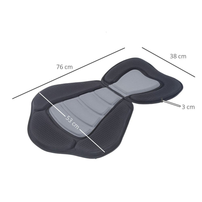 Premium Padded Kayak Seat - Ultimate Back Support & Comfort - Universal Fit for Canoes, Fishing Boats - HOMCOM