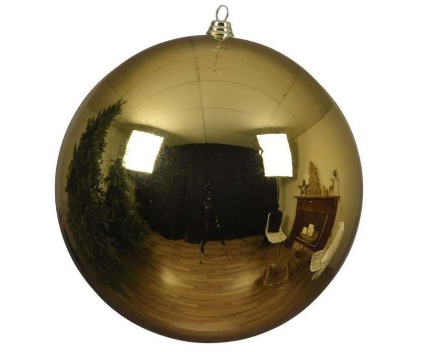 Shatterproof Light Gold Bauble 25cm - Christmas