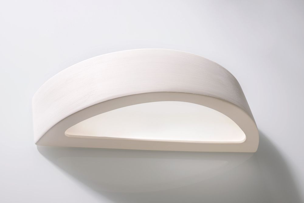 ATENA Ceramic Wall Lamp LED27 - Classic Design, Paintable Surface