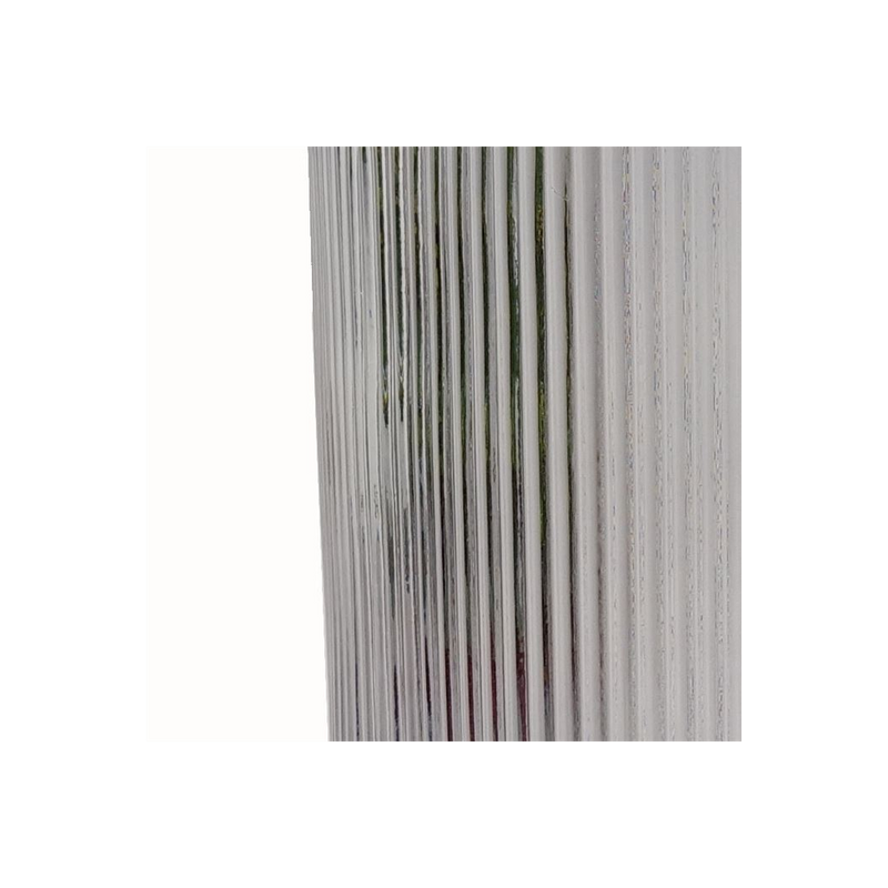 Premium 31cm Clear Ridged Glass Vase - Ideal for Real & Artificial Flowers - Hand-Finished for Unique Charm