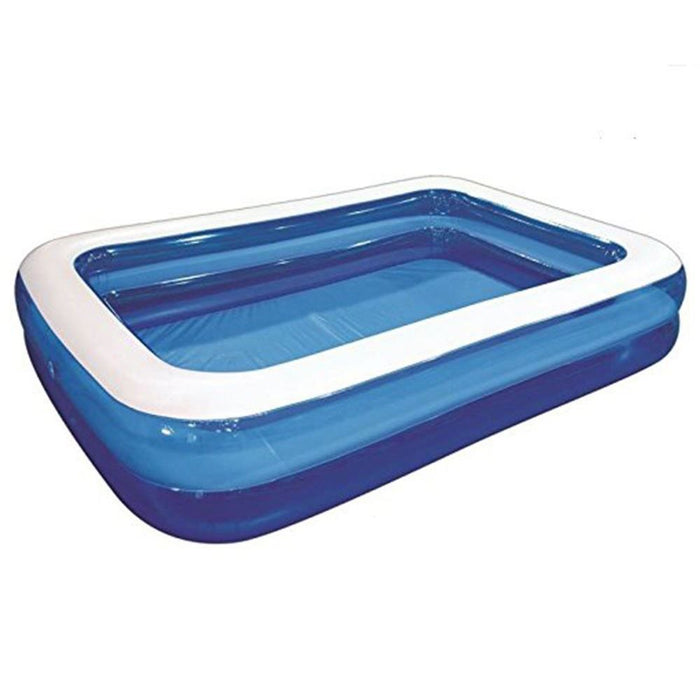 Large Inflatable Swimming Pool: Outdoor Garden Family Fun, LED Lit Option, Easy Inflation & Drain