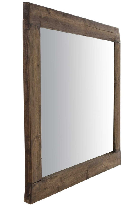 Rustic Charm: Farmhouse Natural Wood Mirror | High Quality & Durable Design | Fast & Reliable Shipping