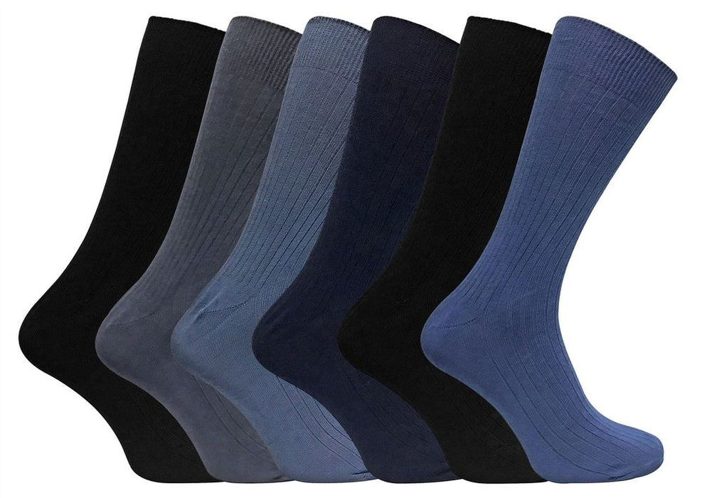 Premium Quality 100% Cotton Socks - 6 Pairs