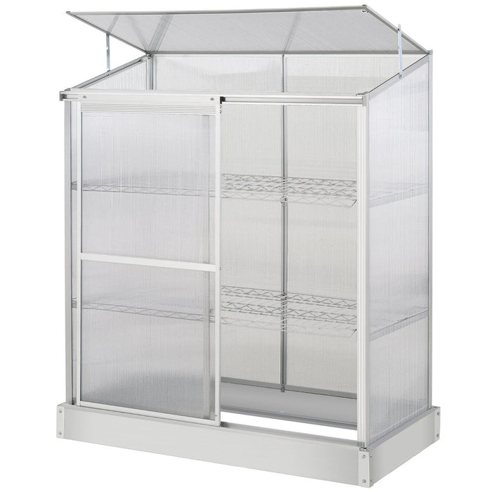 Premium Aluminium Greenhouse | 3 Tiers | Cold Frame | 129.5L x 58W x 140H cm